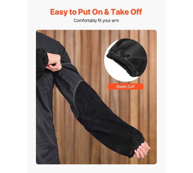 Atsparios liepsnai odinės suvirinimo rankovės4