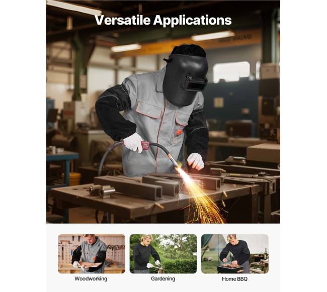 Atsparios liepsnai odinės suvirinimo rankovės5