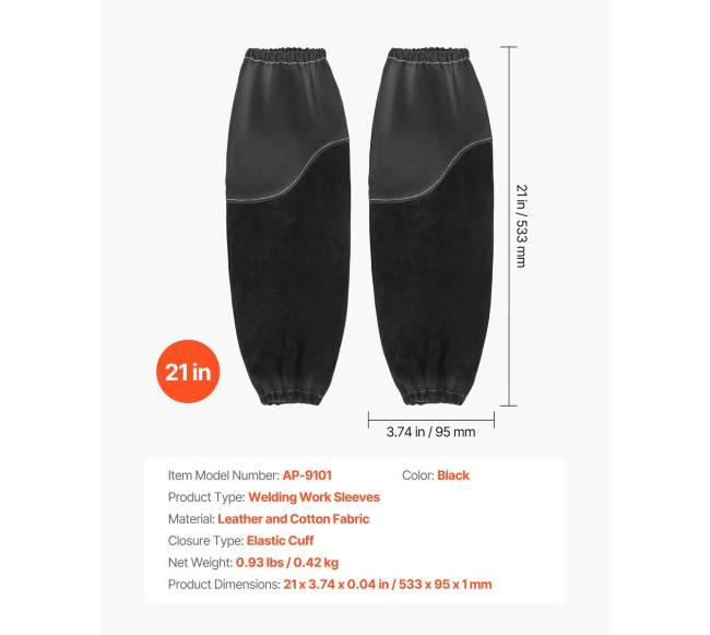 Atsparios liepsnai odinės suvirinimo rankovės6