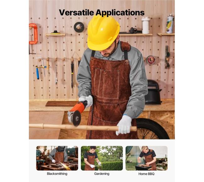 Odinė suvirinimo prijuostė su apsauga nuo karščio5