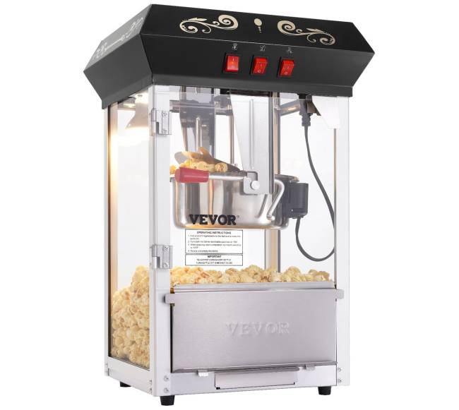 Popkorno gaminimo aparatas juodas8
