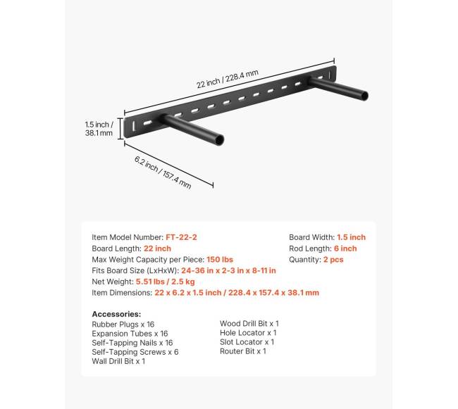 2 vnt lentynos laikikliai 558,4 mm6