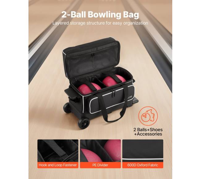 dviejų boulingo kamuolių krepšys su ratukais1