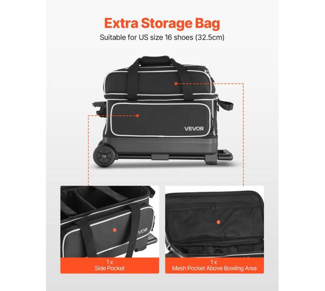 dviejų boulingo kamuolių krepšys su ratukais4