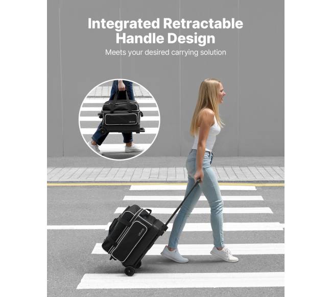 dviejų boulingo kamuolių krepšys su ratukais5