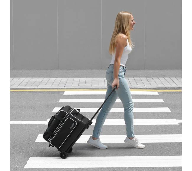 dviejų boulingo kamuolių krepšys su ratukais7