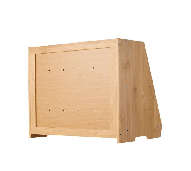 Dvigubo sluoksnio duonos dėžė iš bambuko10