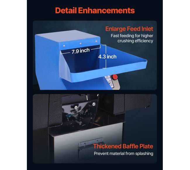 Plastiko smulkintuvas 2.2KW perdirbimo mašina 380V5