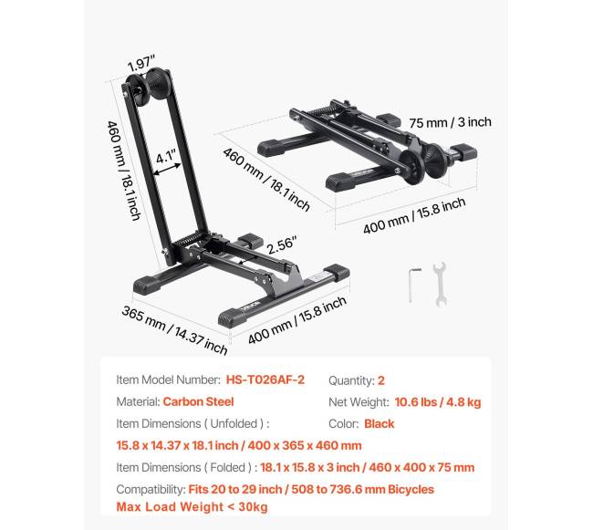 Sulankstomas dviračių stovas 20-29 colių dviračiams6