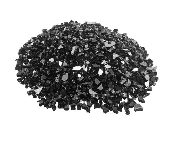 juodas ugniavandens stiklas židiniui 4.5 kg8