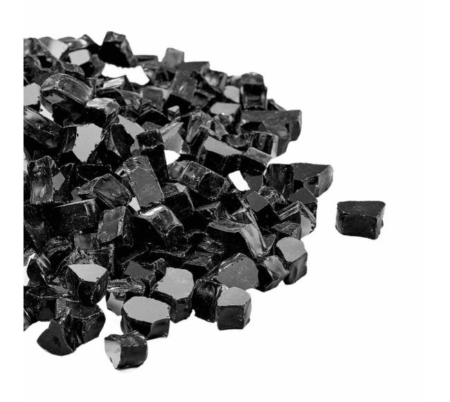 juodas ugniavandens stiklas židiniui 4.5 kg9