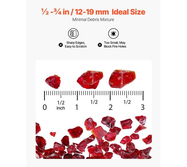 raudonos židinio stiklo uolienos 4,5 kg4