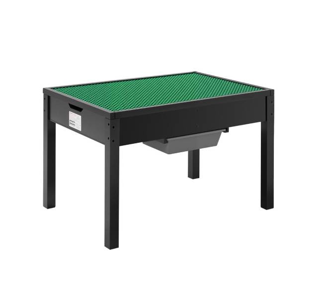 Vaikiškas medinis veiklų stalas su saugojimu8