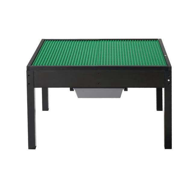 Vaikiškas medinis veiklų stalas su saugojimu9