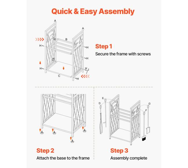 Dvigubo sluoksnio malkų stovas su įrankiais4