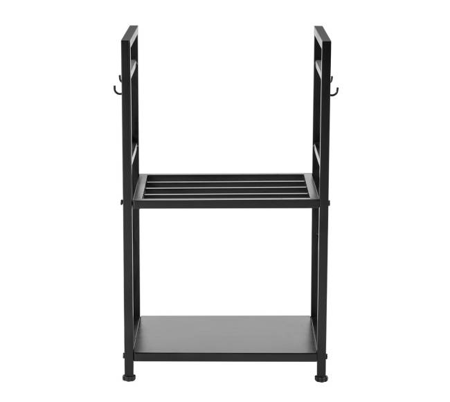 Dvigubo sluoksnio malkų stovas su įrankiais9