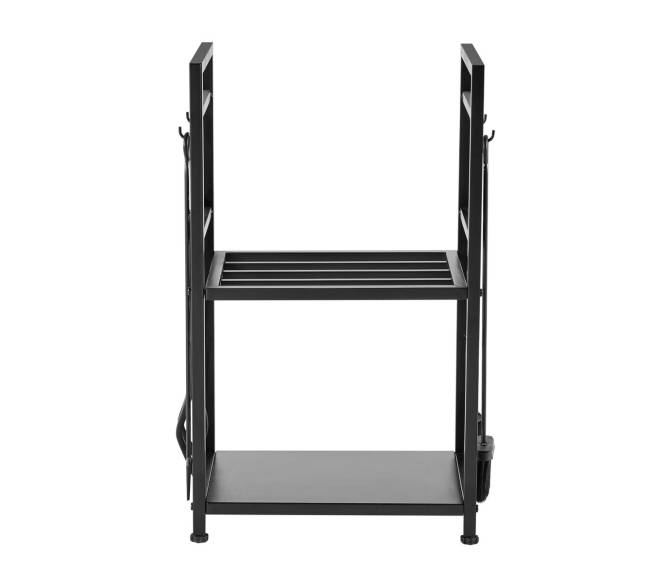 Dvigubo sluoksnio malkų stovas su įrankiais10