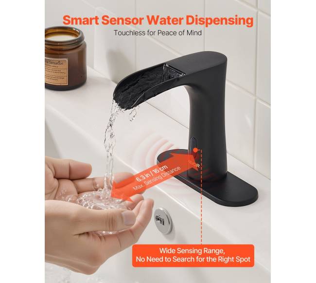 Beprisilietinis vonios maišytuvas su jutikliu1