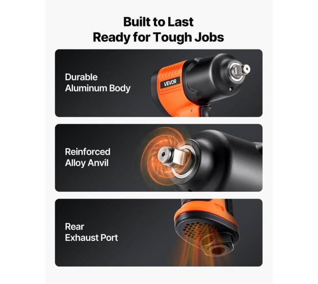 Pneumatinis oro veržliasūkis automobilių remontui6