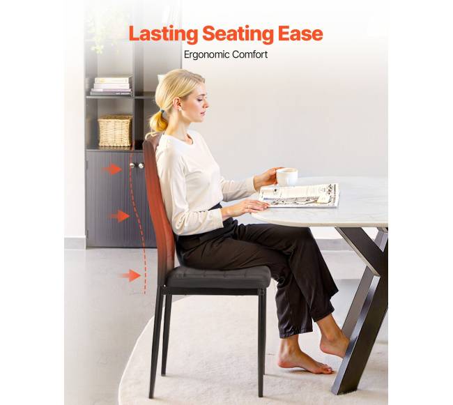 modernūs valgomojo akcento kėdės komplektas 6 vnt.1