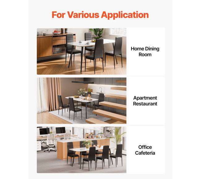 modernūs valgomojo akcento kėdės komplektas 6 vnt.6