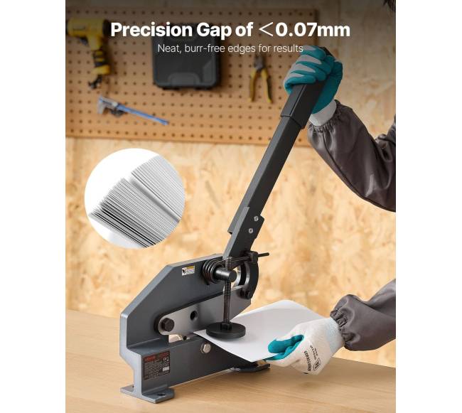 Metalo lakštų kirpimo žirklės 155 mm3