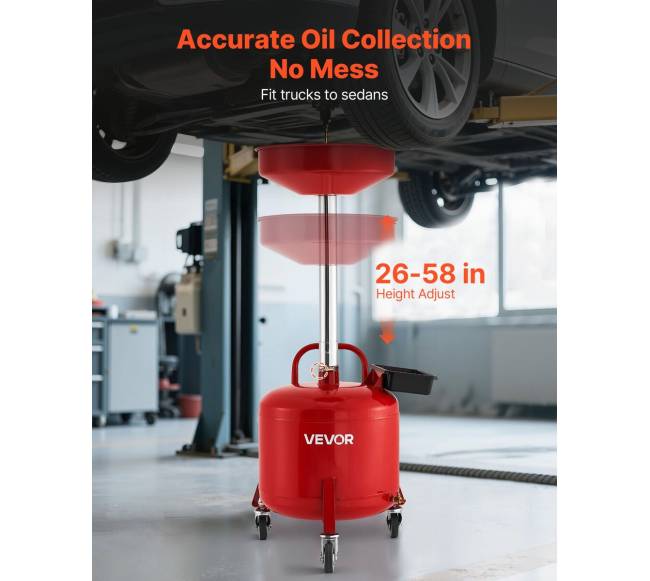 30L naudotos alyvos nutekėjimo bakas su reguliuojama piltuve1