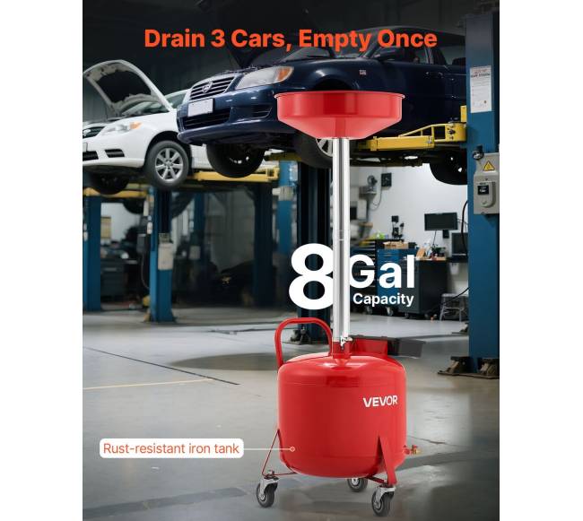 30L naudotos alyvos nutekėjimo bakas su reguliuojama piltuve2