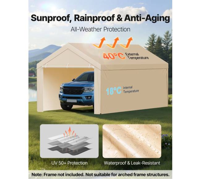 Automobilio stoginė pakeisti, su šoninėmis sienelėmis3