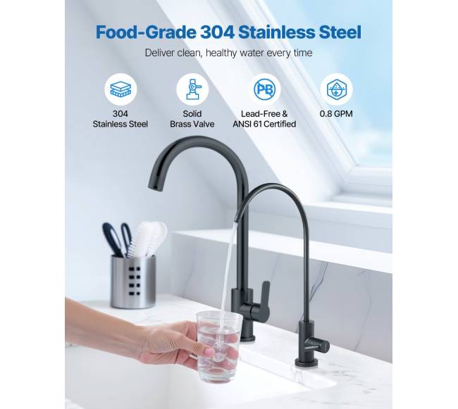 Matinio juodo plieno vandens maišytuvas1