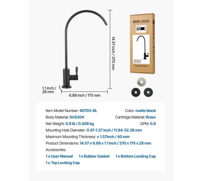 Matinio juodo plieno vandens maišytuvas6