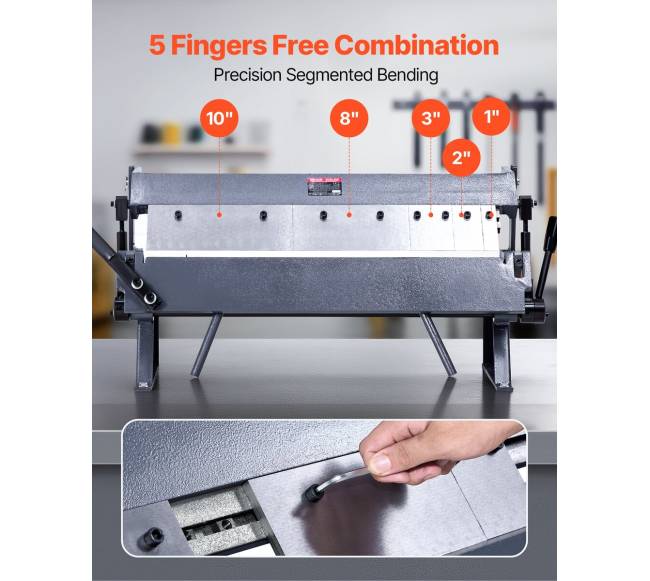 Lakštų lenkimo staklės, 610 mm, plieno3