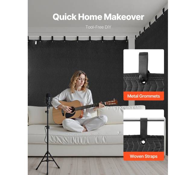 garso slopinimo antklodės 2 vnt, 2438 x 2032 mm5