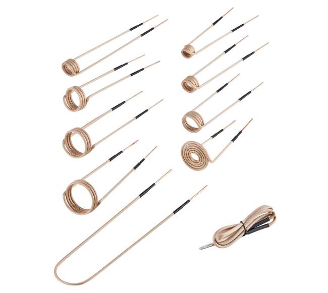 Indukcinės šildymo ritės rinkinys su 10 vnt8