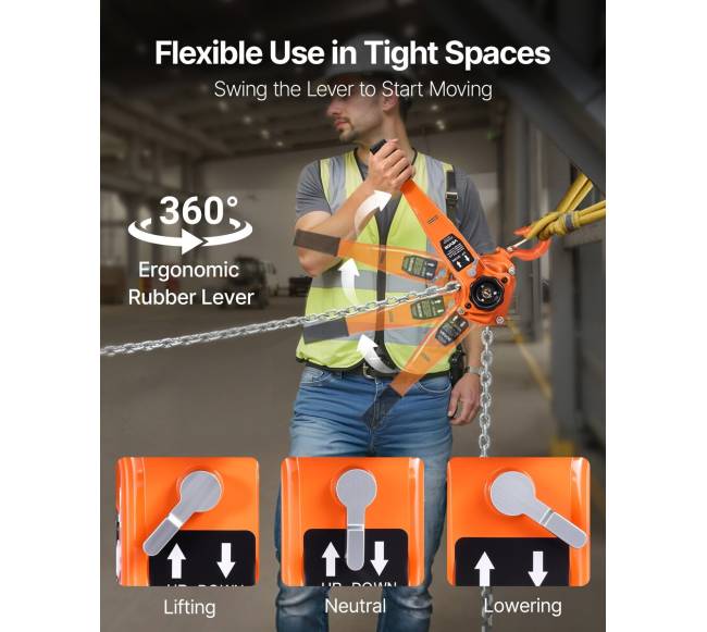 Rankinis svirtinis grandininis keltuvas, 3 t5