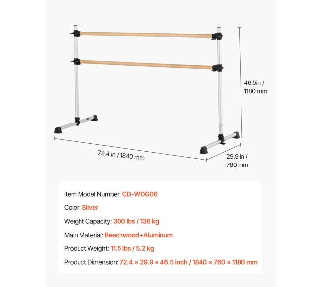 Dviguba bukmedžio baleto atrama6