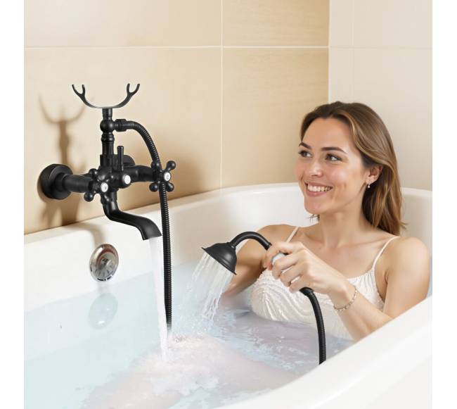 Sieninis vonios maišytuvas su dušu7