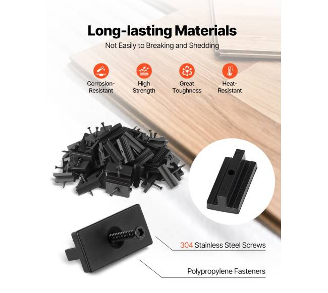 500 vnt. paslėptų terasinių lentų tvirtinimo elementų1