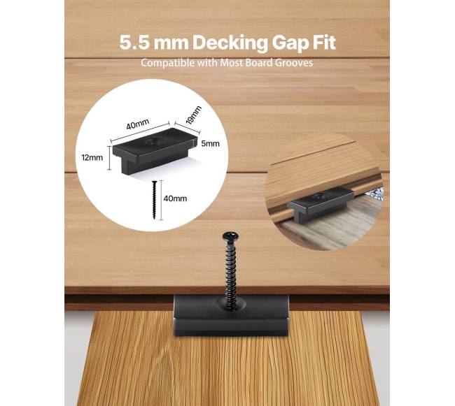 500 vnt. paslėptų terasinių lentų tvirtinimo elementų2