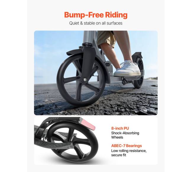 Vaikiškas paspirtukas su reguliuojamu vairu2