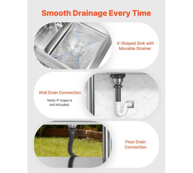 Nerūdijančio plieno virtuvės plautuvė su stalčiu4