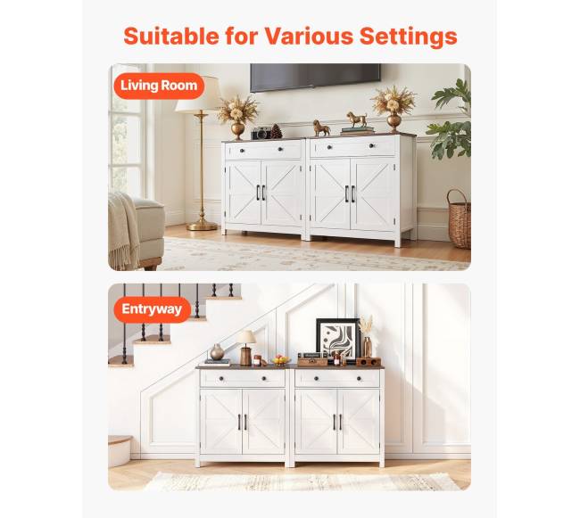 Balta kavos baro spintelė su stalčiumi6