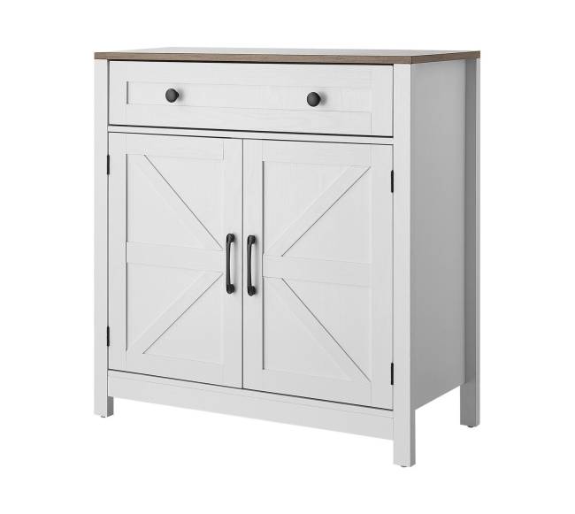 Balta kavos baro spintelė su stalčiumi8