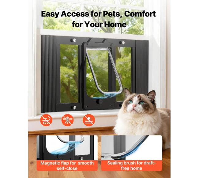 Katės praėjimo durys į langą3