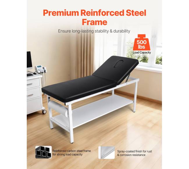 Medicininis apžiūros stalas su reguliuojama atlošu1