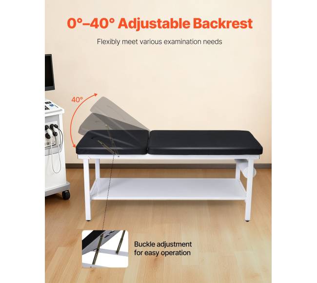 Medicininis apžiūros stalas su reguliuojama atlošu2