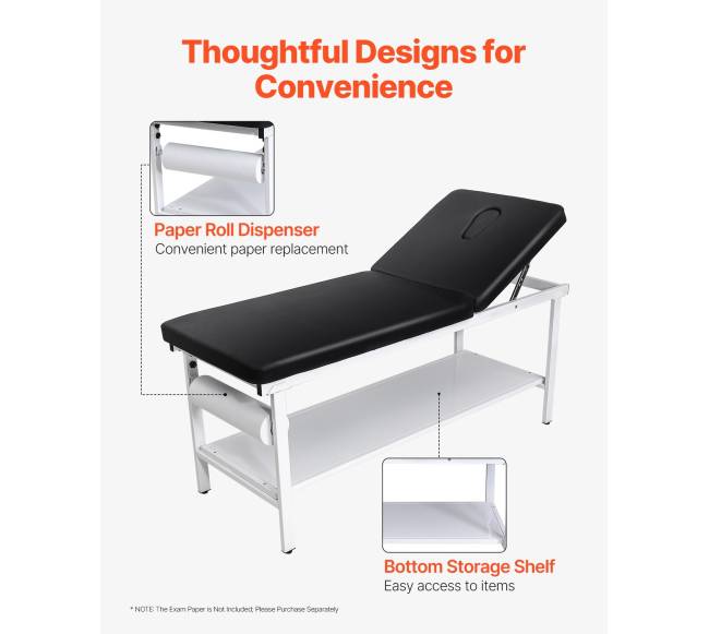 Medicininis apžiūros stalas su reguliuojama atlošu4