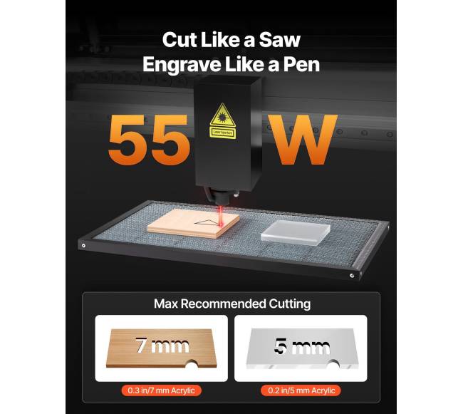 55W CO2 graviravimo lazeris su kamera1