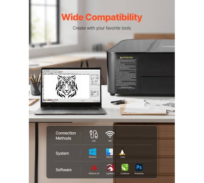 55W CO2 graviravimo lazeris su kamera4