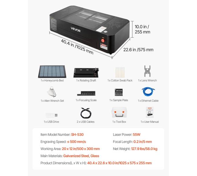 55W CO2 graviravimo lazeris su kamera6